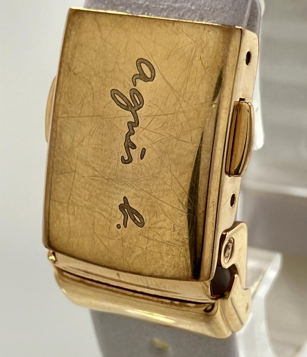 アニエスベー 腕時計 クオーツ ホワイト VJ20-KBW0 レディース agnes b.