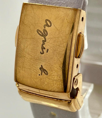 アニエスベー 腕時計 クオーツ ホワイト VJ20-KBW0 レディース agnes b.