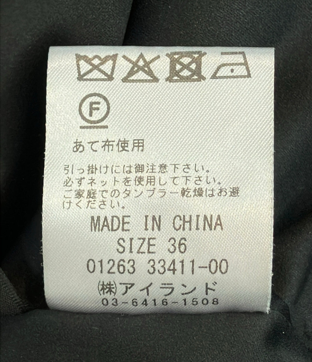 GRACE CONTINENTAL バイカラーボウタイニット ノースリーブ ワンピース レディース SIZE 36 グレースコンチネンタル