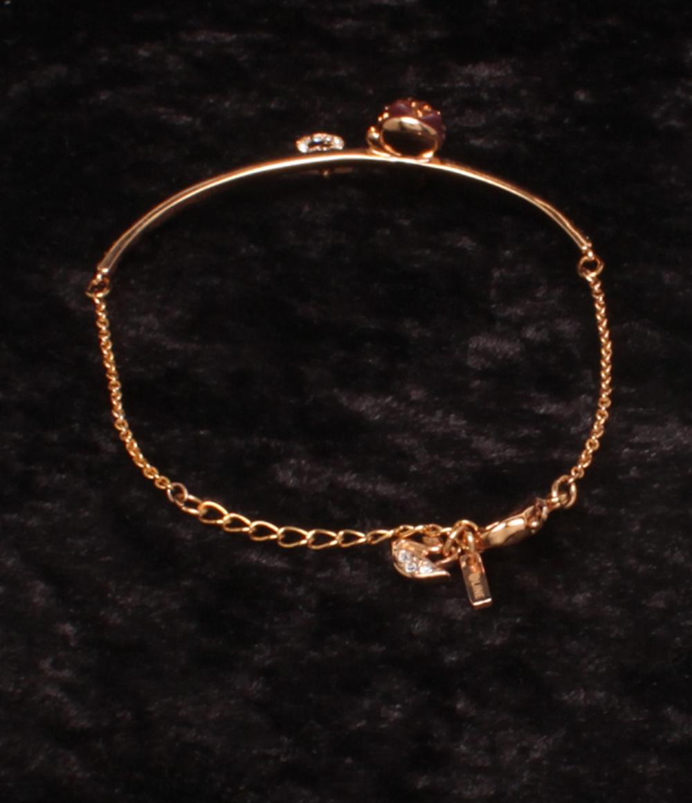 美品 SWAROVSKI ブレスレット クマモチーフ ブラウンベア ラインコラボ レディース スワロフスキー