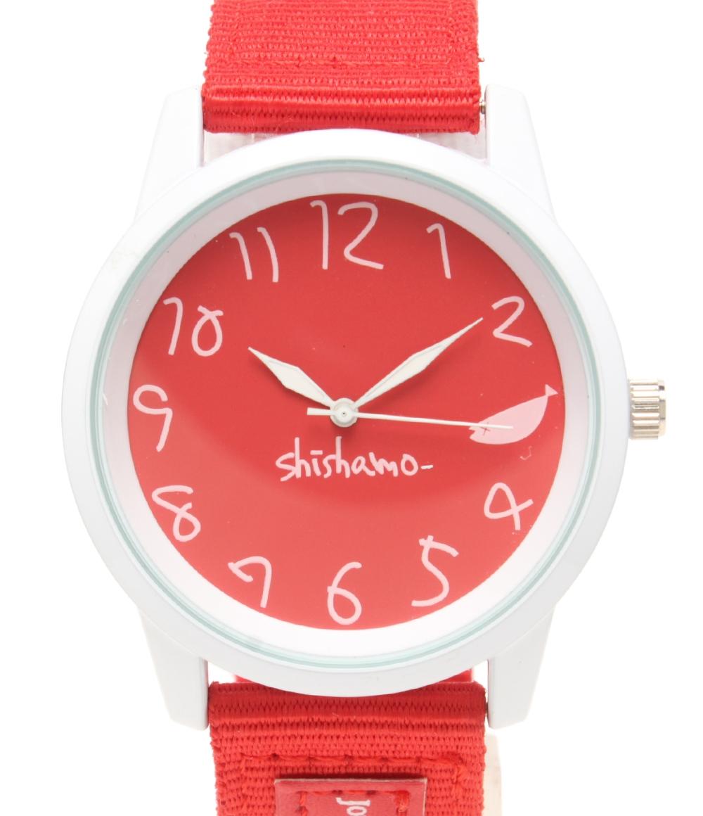 美品 JOURNAL STANDARD 腕時計 カルピスウォーター×shishamo コラボ クオーツ レッド レディース メンズ ジャーナルスタンダード