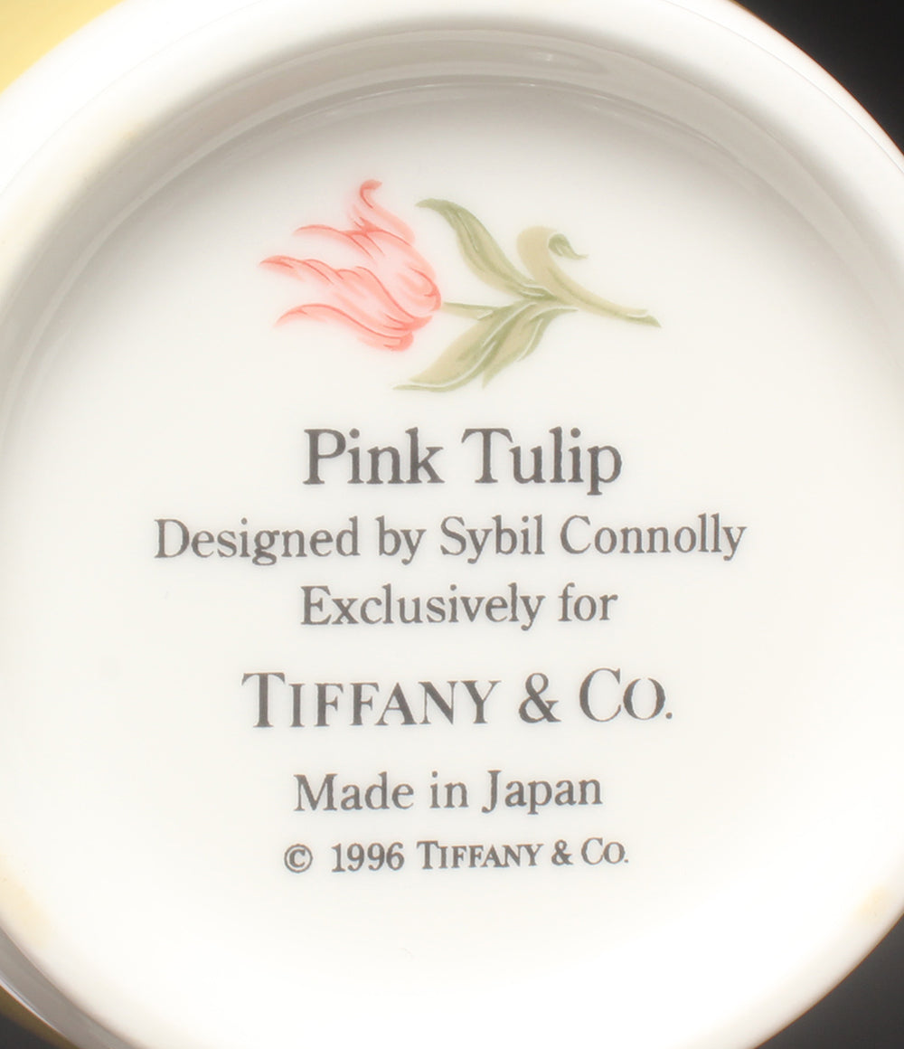 美品 Tiffany & Co. マグカップ 2点セット ペア ピンクチューリップ ティファニー