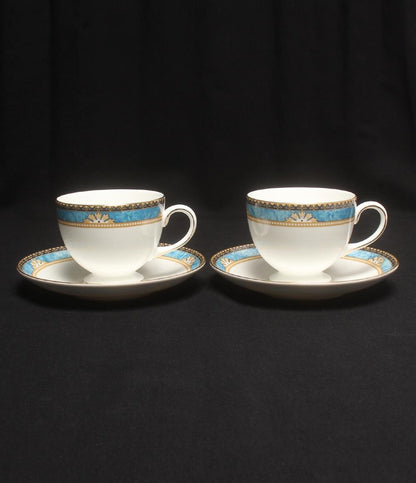 美品 ウェッジウッド カップ＆ソーサー 2客セット ペア カーゾン CURZON WEDGWOOD