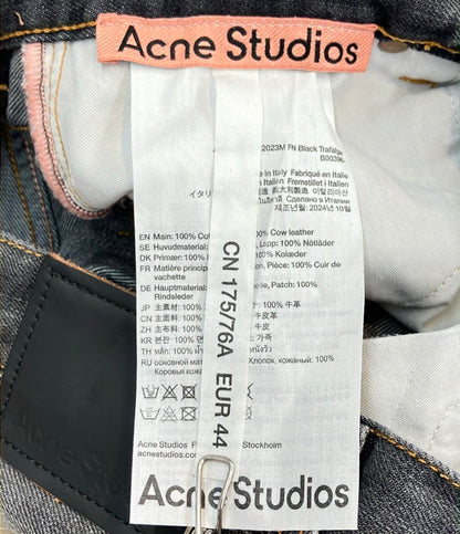 美品 ACNE STUDIOS デニムパンツ ダメージ加工 スーパーバギーフィットジーンズ B00396 メンズ SIZE 44 (S) アクネストゥディオズ