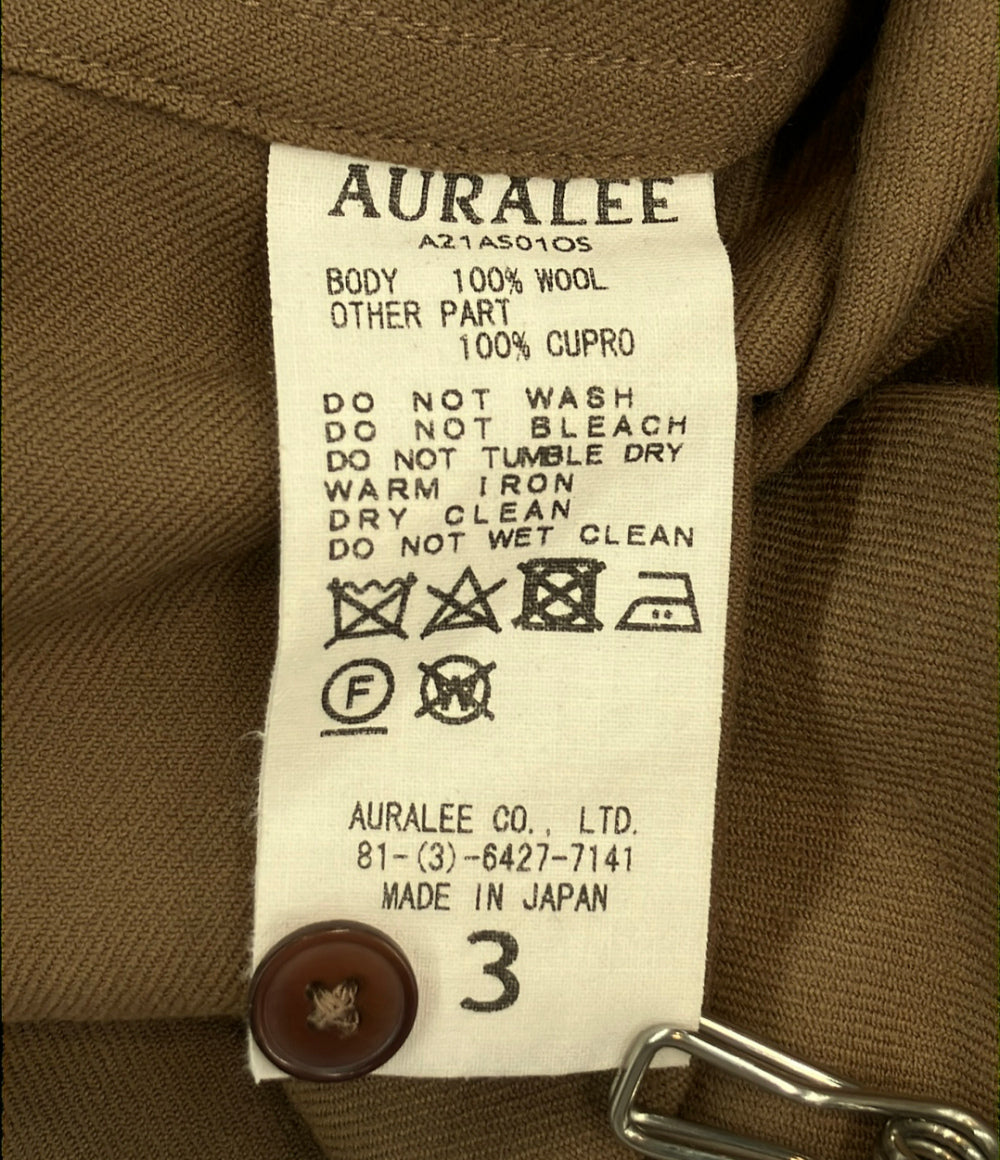 AURALEE 長袖シャツ SUPER LIGHT WOOL SHIRTS メンズ SIZE 3 (M) オーラリー