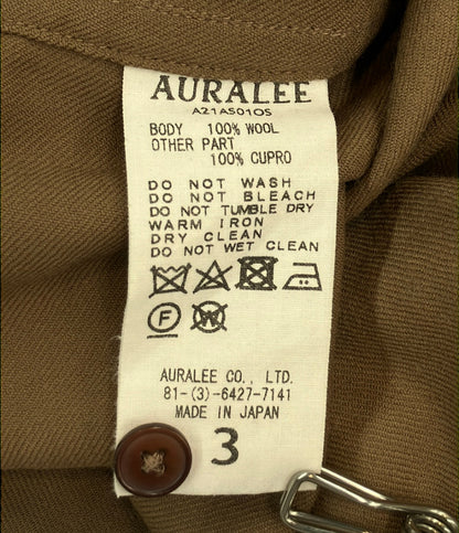 AURALEE 長袖シャツ SUPER LIGHT WOOL SHIRTS メンズ SIZE 3 (M) オーラリー