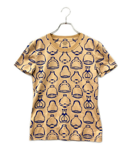 美品 HERMES ファンタジー・デトリエ 半袖 Tシャツ 3E4622DM レディース SIZE 34 エルメス
