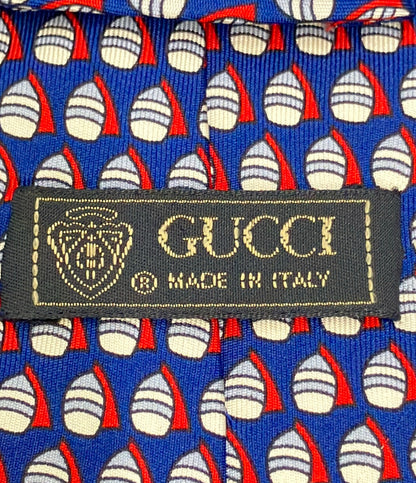GUCCI ネクタイ シルク100% 総柄 メンズ グッチ