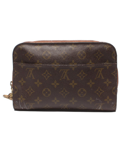 訳あり LOUIS VUITTON セカンドバッグ クラッチバッグ オルセー モノグラム M51790 メンズ ルイ・ヴィトン