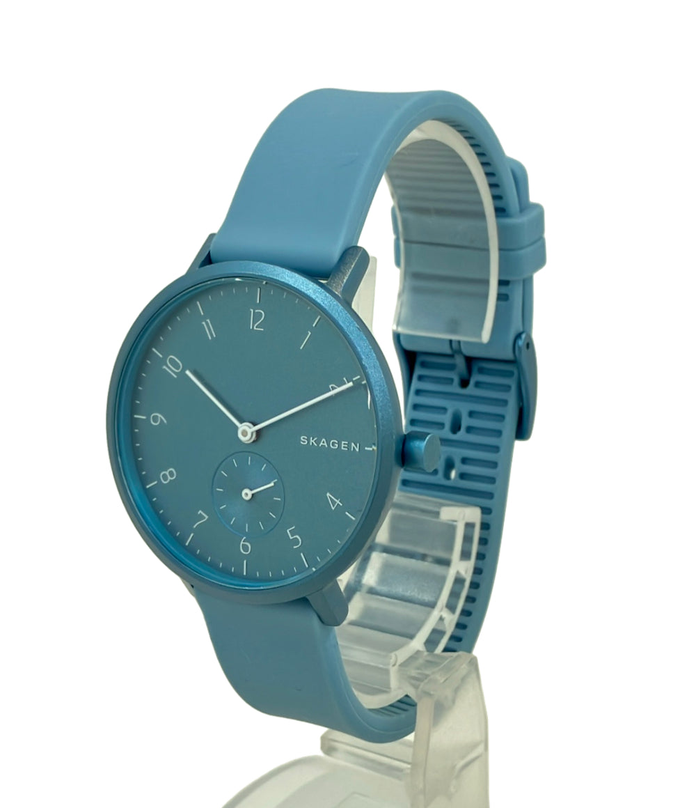 美品 SKAGEN 腕時計 アレンカラー クオーツ ブルー PKW2764 レディース メンズ スカーゲン