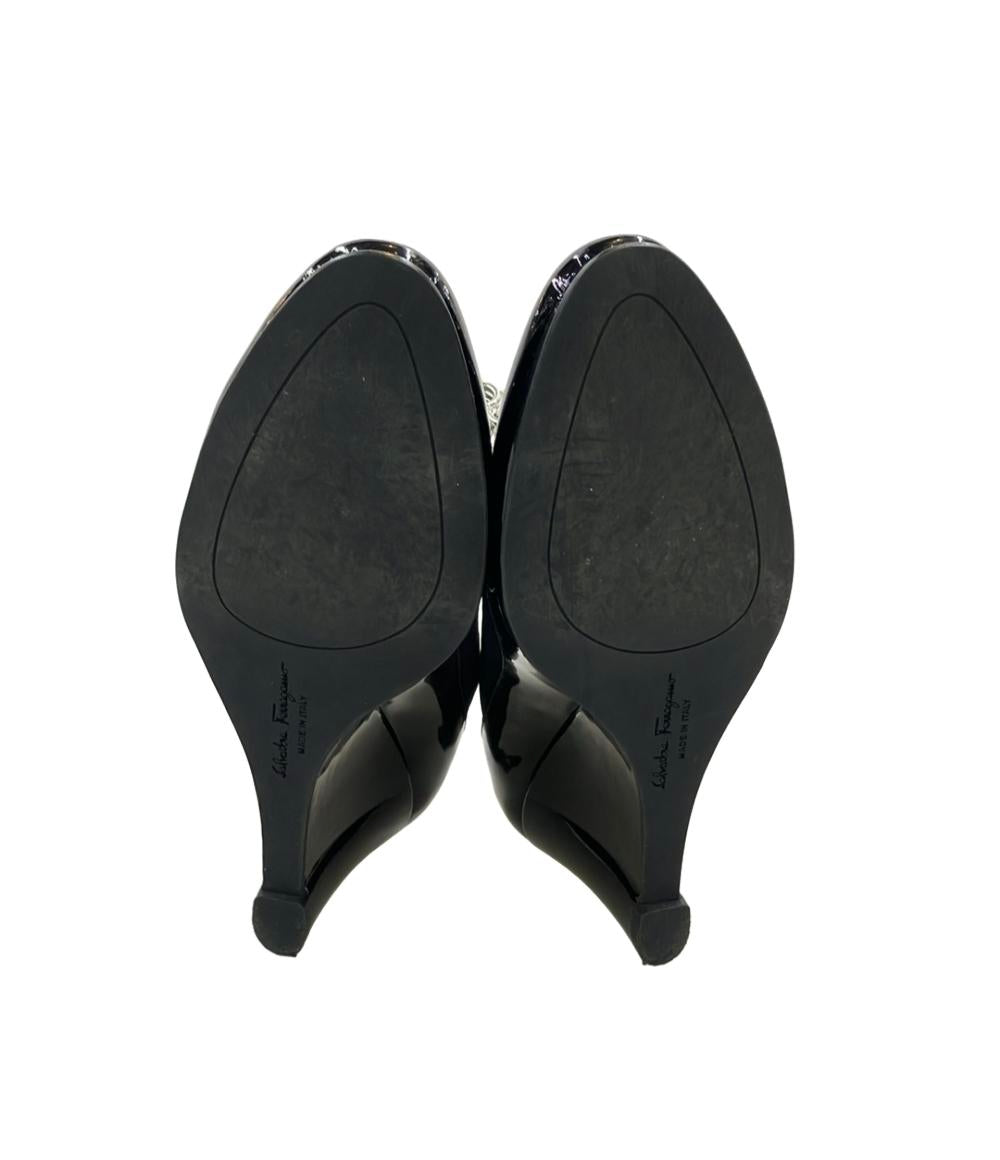 Salvatore Ferragamo ウェッジソールパンプス エナメル レディース SIZE 7 1/2 (25cm) サルヴァトーレフェラガモ