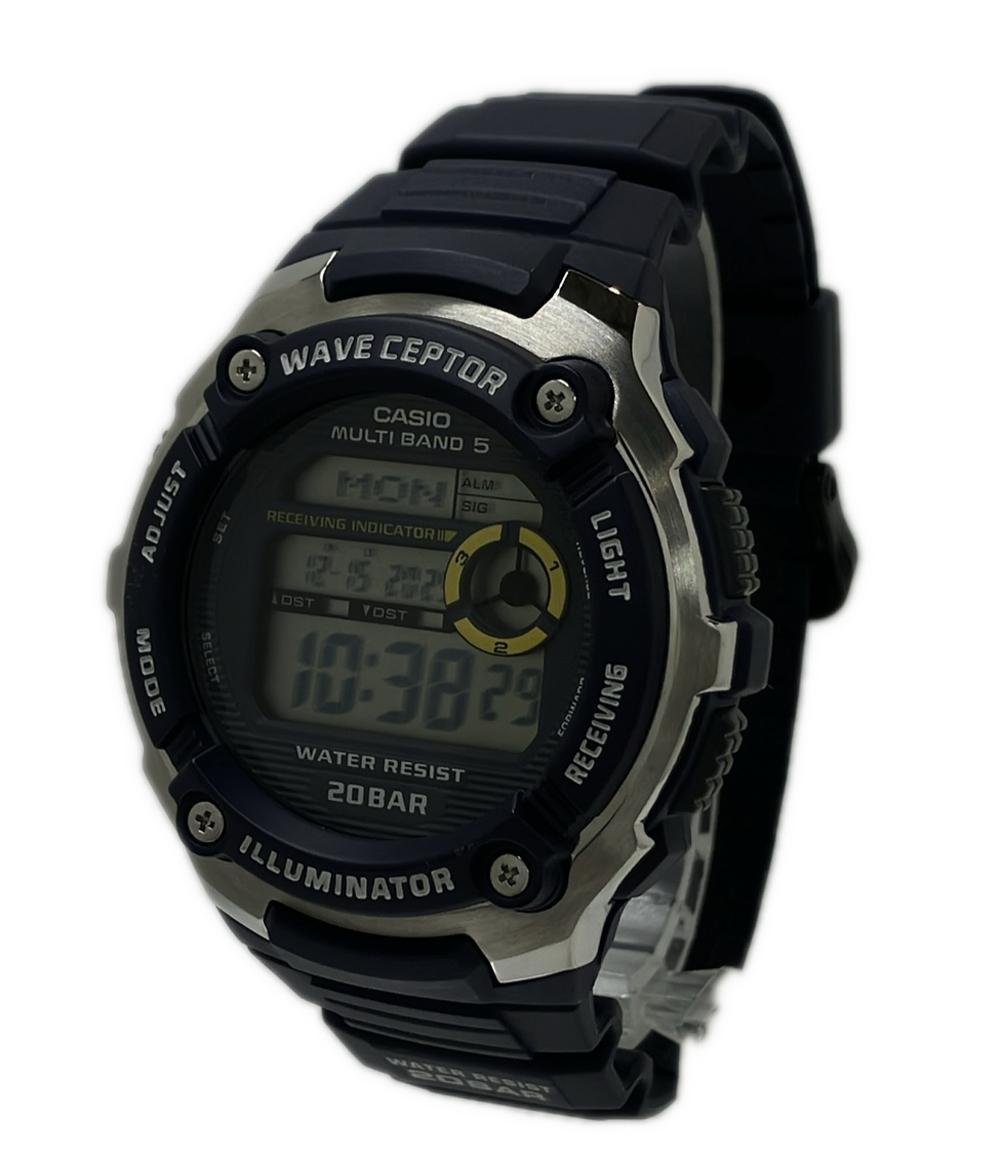 美品 CASIO 腕時計 ウェーブセプター ソーラー WV-M200 メンズ カシオ