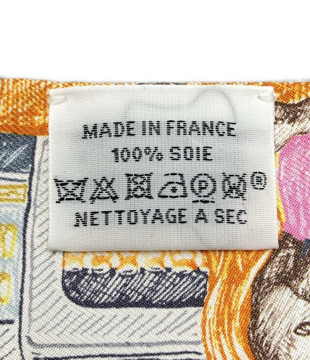 美品 HERMES スカーフ シルク100% ツイリー CITY OF LIGHT レディース エルメス