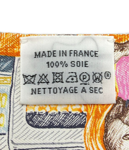 美品 HERMES スカーフ シルク100% ツイリー CITY OF LIGHT レディース エルメス