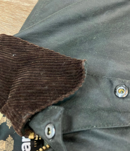 Barbour ワックスドジャケット オイル BORDER WAX JACKET  ダブルジップ スナップボタン MWX0008SG91 メンズ バブアー