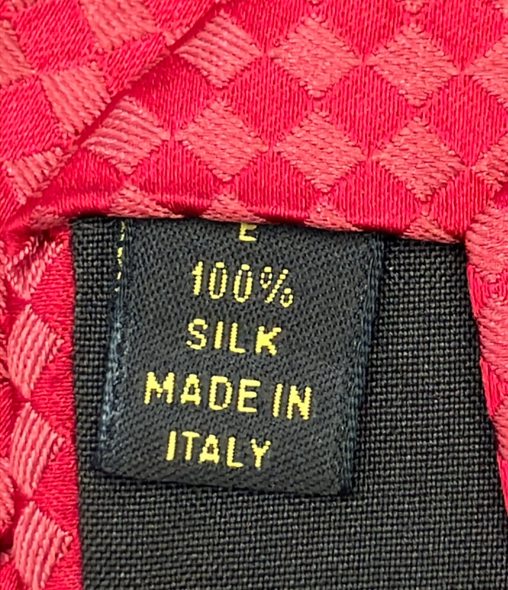 LOUIS VUITTON ネクタイ シルク100% マイクロダミエ メンズ ルイ・ヴィトン