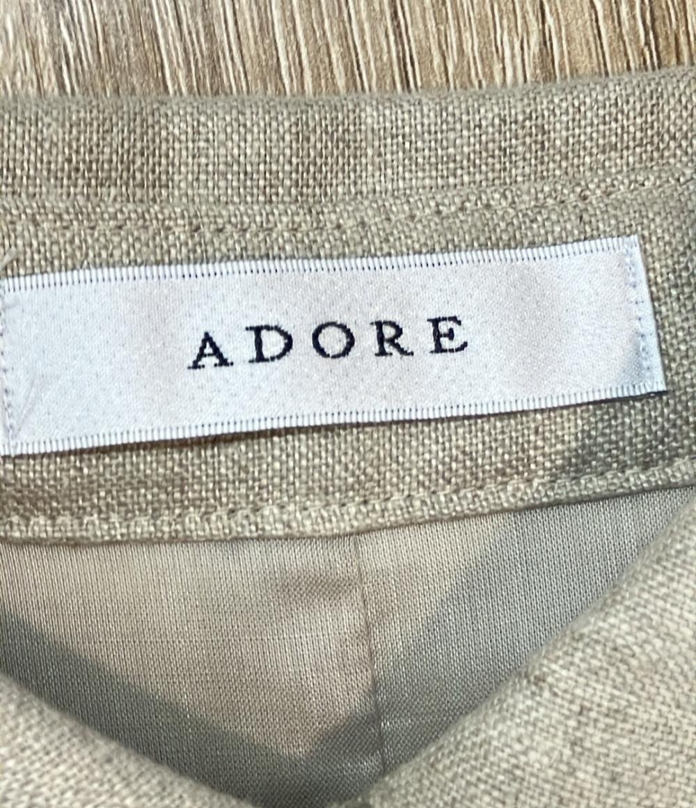 ADORE 半袖ワンピース グランプリント麻シャツワンピース 531-0140319 レディース SIZE 38 (M) アドーア
