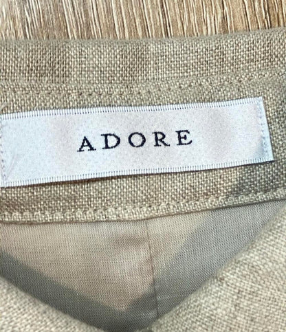 ADORE 半袖ワンピース グランプリント麻シャツワンピース 531-0140319 レディース SIZE 38 (M) アドーア