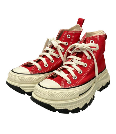 美品 CONVERSE ハイカット厚底スニーカー オールスター トレックウェーブ ハイ 1SD474 レディース SIZE 24.0 コンバース