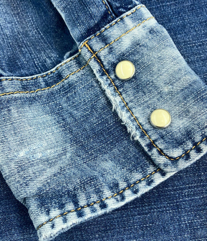 DSQUARED2 長袖 デニムシャツ ダメージ加工 メンズ SIZE 46 (M) ディースクエアード