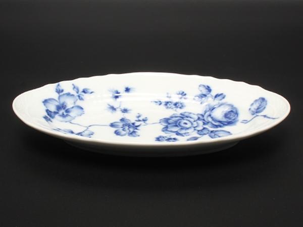 美品 Richard Ginori ピクルスディッシュ オーバル 皿 23cm ローズ