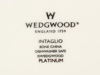 美品 WEDGWOOD ダイヤディッシュ 皿 22cm インタグリオ プラチナ ウェッジウッド