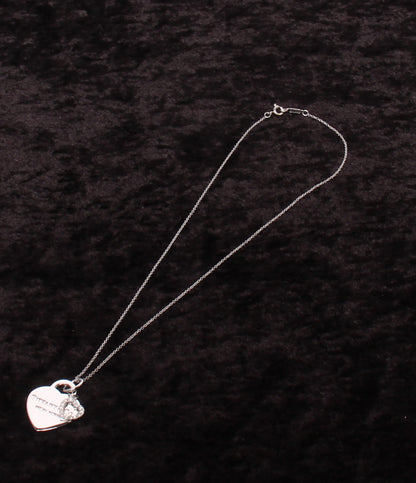 美品 Tiffany & Co. ネックレス K18  ダイヤ リターントゥティファニー ハートタグ 銀座 GINZA レディース ティファニー
