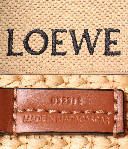 LOEWE 2WAY ハンドバッグ かごバッグ ショルダーバッグ 肩掛け 斜め掛け フォント トート ラフィア レディース ロエベ