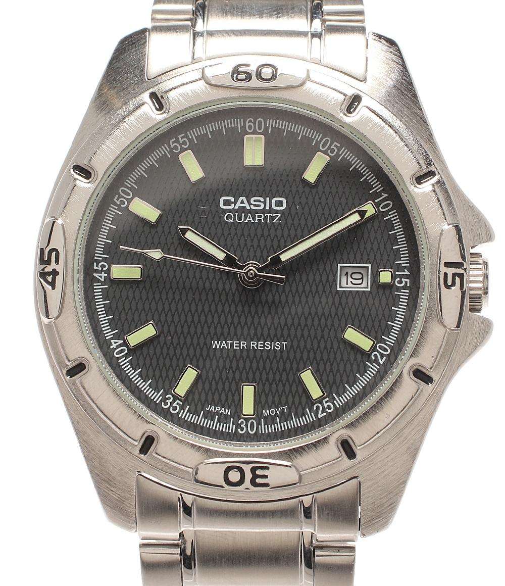 CASIO 腕時計 クオーツ ブラック MTP-1244 メンズ カシオ