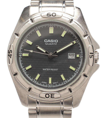 CASIO 腕時計 クオーツ ブラック MTP-1244 メンズ カシオ