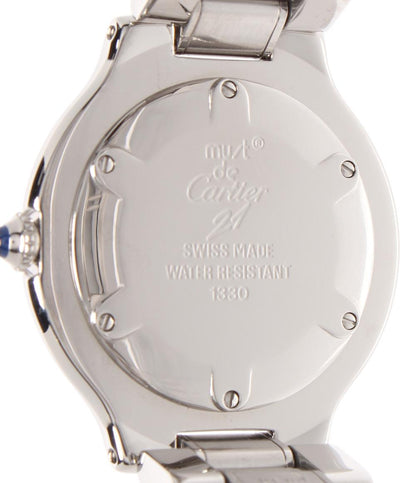Cartier 腕時計 マスト21 クオーツ シルバー 1330 レディース メンズ カルティエ