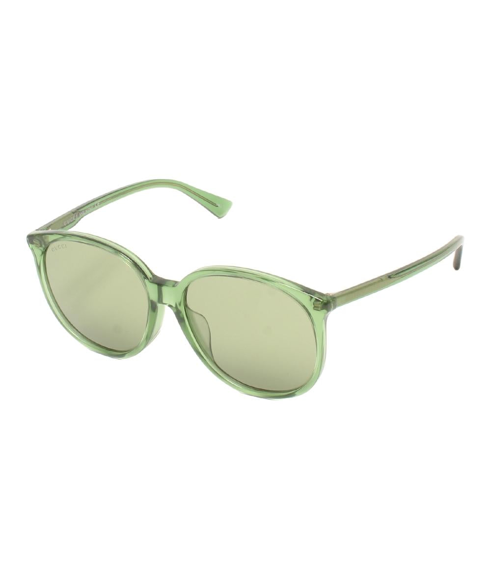美品 GUCCI サングラス アイウェア 57□16 グリーン GG0261 レディース