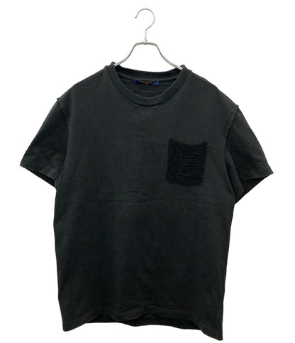 LOUIS VUITTON 半袖Tシャツ 22SS ウォッシュド加工 インサイドアウト 編み込みポケット Tシャツ RM222V NPLHNY 10W メンズ SIZE L ルイ・ヴィトン