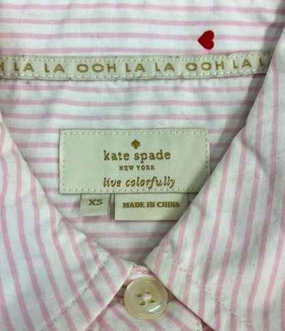 Kate Spade 長袖シャツ オーバー ボーダー レディース SIZE XS ケイトスペード