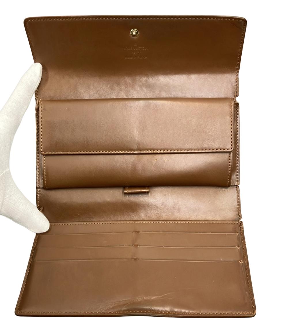 LOUIS VUITTON 長財布 ポルトトレゾール インターナショナル ヴェルニ M91166 レディース ルイ・ヴィトン