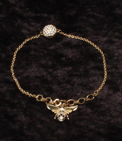 美品 スワロフスキー ブレスレット ビーモチーフ ハチモチーフ レディース SWAROVSKI