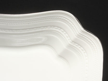 美品 WEDGWOOD クエアディッシュ 皿 24cm インタグリオ プラチナ ウエッジウッド