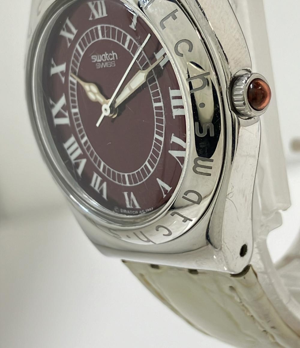 スウォッチ 腕時計 IRONY クオーツ レッド レディース Swatch
