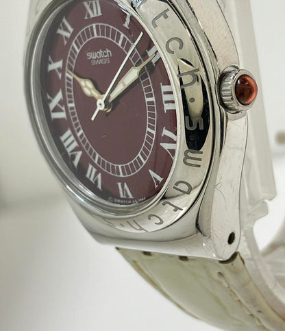 スウォッチ 腕時計 IRONY クオーツ レッド レディース Swatch