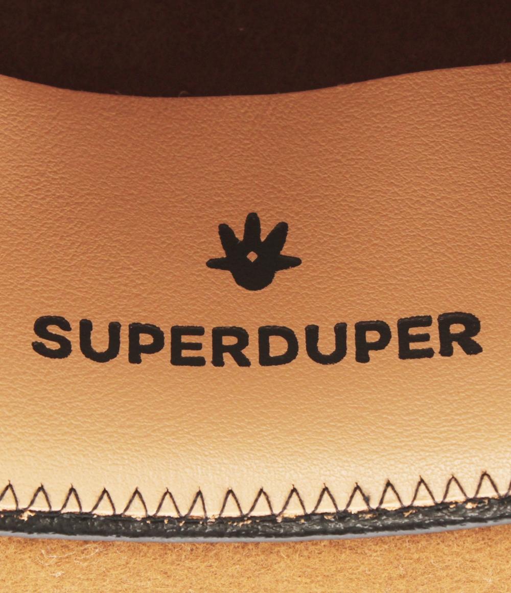 美品 SUPERDUPER ラビットファーフェルトハット ダメージ加工 レディース メンズ SIZE 59 スーパードゥ―パー