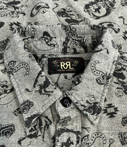 RRL 総柄 シャツ メンズ SIZE L ダブルアールエル