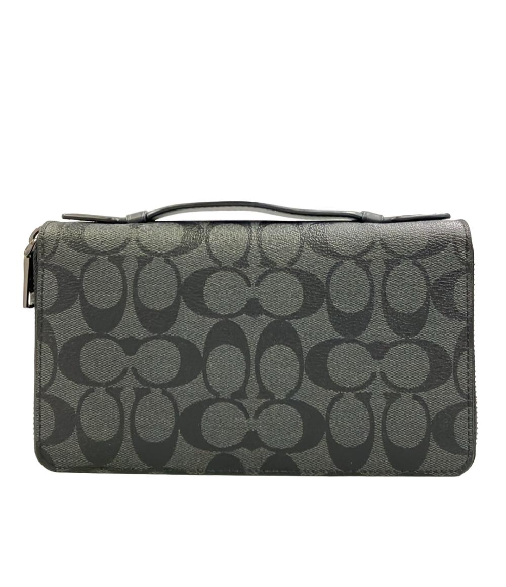 COACH ポーチ トラベルオーガナイザー 長財布 シグネチャー F93504 メンズ コーチ