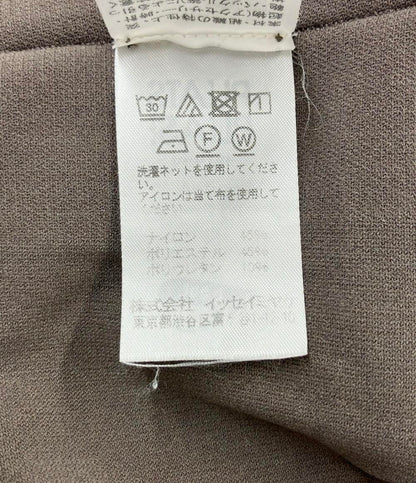 美品 PLEATS PLEASE 長袖Tシャツ 袖メッシュ PP01LK941 レディース SIZE 3 (L) プリーツプリーズ