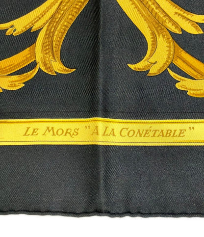 HERMES スカーフシルク100% カレ90 LE MORS A LA CONETABLE レディース エルメス