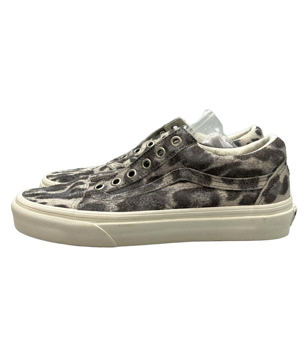 美品 VANS ローカットスニーカー オールドスクール レオパードヘアリースエード VN0A38G19FS レディース SIZE 22.5 (S) バンズ