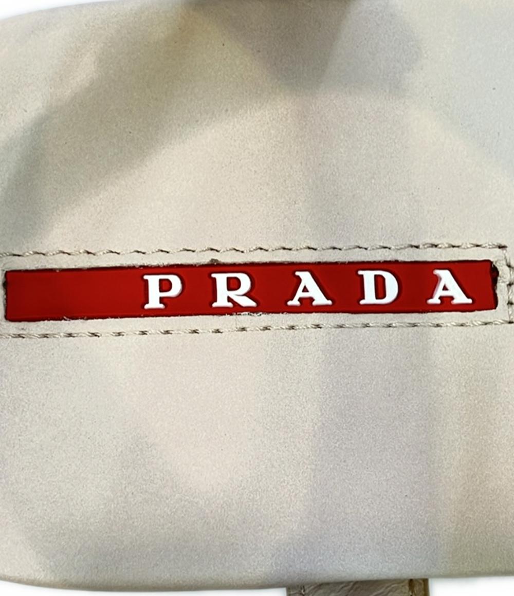 美品 プラダ ナッパレザーアンクルストラップサンダル CALZATURE BABY 0X0659 レディース SIZE 35 (XS) PRADA