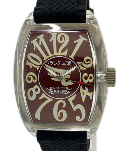 FRANKMIURA 腕時計 東北楽天ゴールデンイーグルス 俺の楽天 クオーツ レッド レディース メンズ フランク三浦