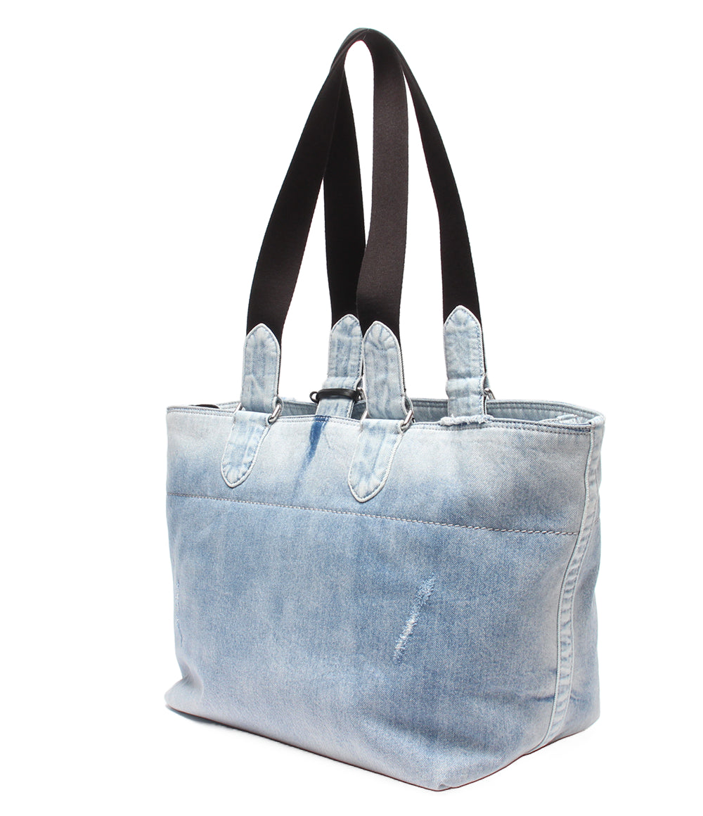 美品 COACH 2WAYトートバッグ ショルダーバッグ 肩掛け スモール ツアー トート バッグ ラブド デニム チャーム レディース メンズ コーチ