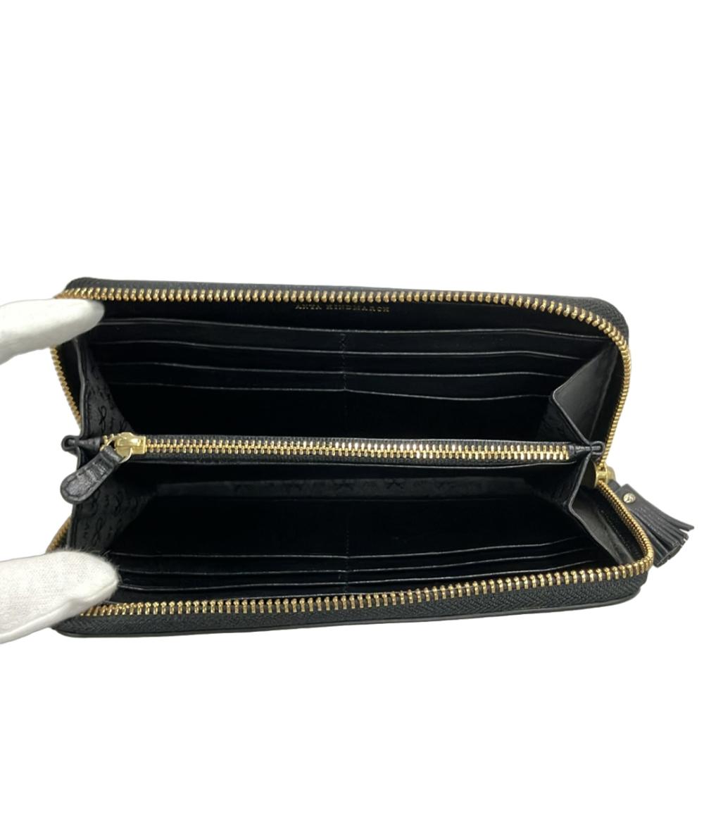 【新品】Anya Hindmarch チャビー 長財布 ブラック ラウンドジップ 中古・古着通販】ANYA HINDMARCH (アニヤハインドマーチ) アイズ