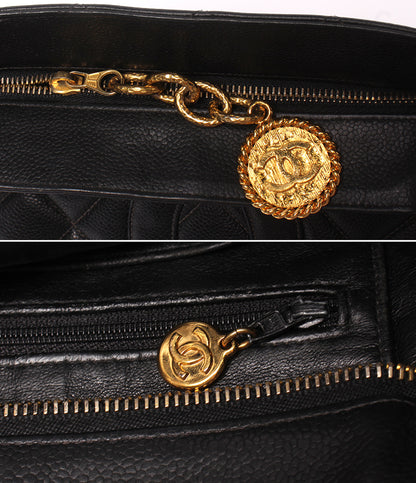 CHANEL トートバッグ キャビアスキン ココマーク ゴールド金具 レディース シャネル